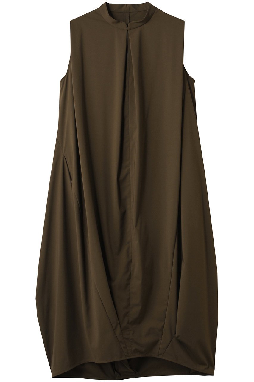 【ランバン オン ブルー/LANVIN en Bleu】のソフトタイプライターコクーンワンピース インテリア・キッズ・メンズ・レディースファッション・服の通販 founy(ファニー) 　ファッション　Fashion　レディースファッション　Fashion for Women　ワンピース　Dresses　チュニック　Tunic Tops & Dresses　タイプライター　Typewriter Fabric, Crisp Cotton　チュニック　Tunic, Long Top　ロング　Long, Long-Length　エレガント 上品　Elegant　カーキ|ID: prp329100004565319 ipo3291000000036083419