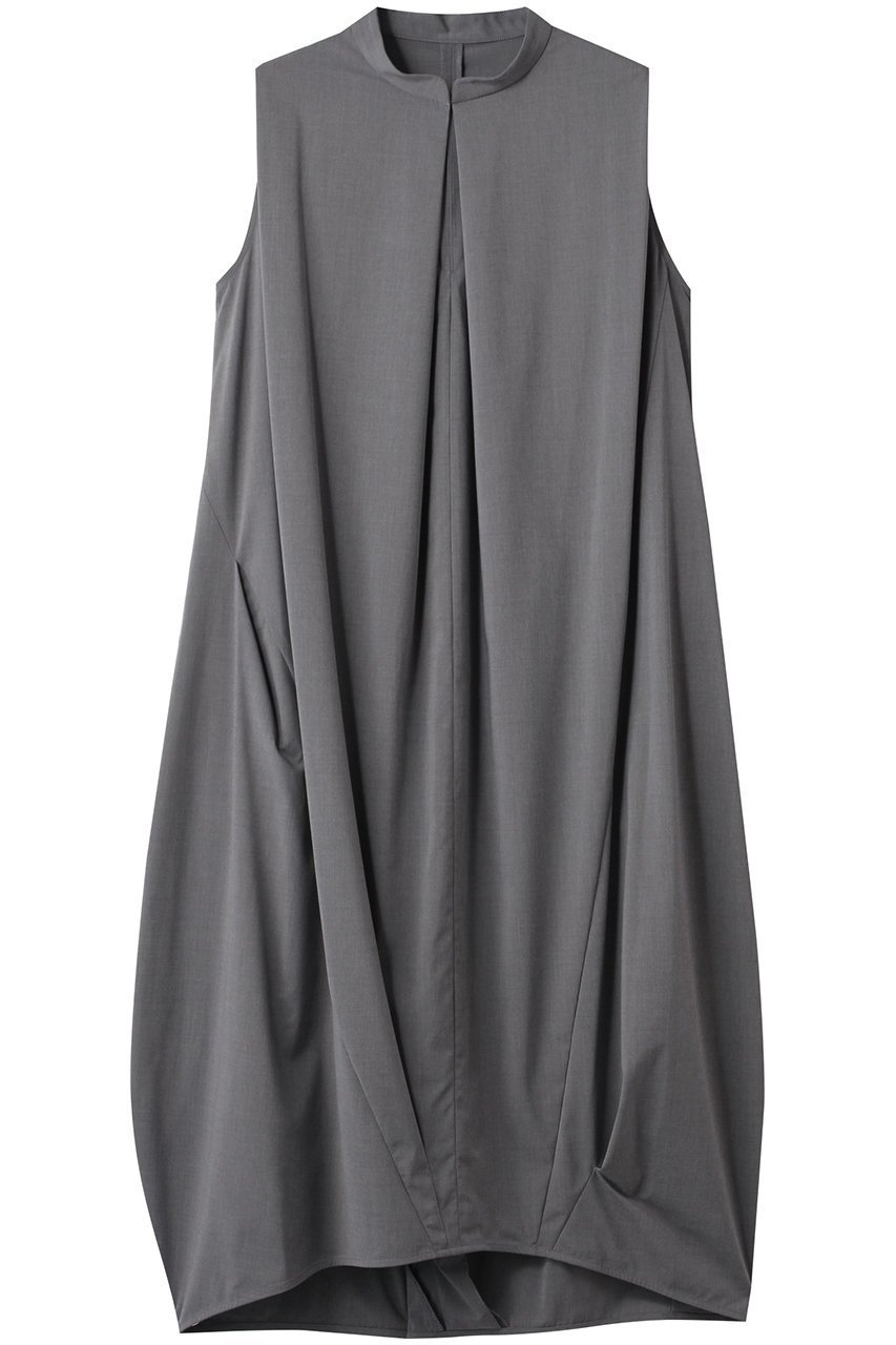 【ランバン オン ブルー/LANVIN en Bleu】のソフトタイプライターコクーンワンピース インテリア・キッズ・メンズ・レディースファッション・服の通販 founy(ファニー) 　ファッション　Fashion　レディースファッション　Fashion for Women　ワンピース　Dresses　チュニック　Tunic Tops & Dresses　タイプライター　Typewriter Fabric, Crisp Cotton　チュニック　Tunic, Long Top　ロング　Long, Long-Length　エレガント 上品　Elegant　グレー|ID: prp329100004565319 ipo3291000000036083421