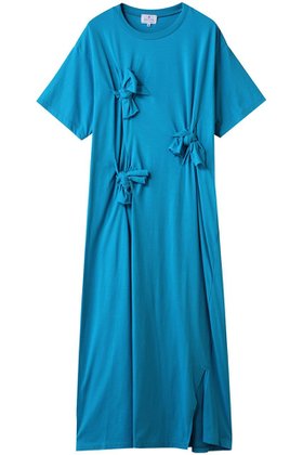 【ランバン オン ブルー/LANVIN en Bleu】 ノットリボンカットソーワンピース人気、トレンドファッション・服の通販 founy(ファニー) ファッション Fashion レディースファッション WOMEN ワンピース Dress チュニック Tunic アシンメトリー Asymmetry ギャザー Gather スリット Slit チュニック Tunic フェミニン Feminine リボン Ribbon ロング Long NEW・新作・新着・新入荷 New Arrivals |ID:prp329100004565320
