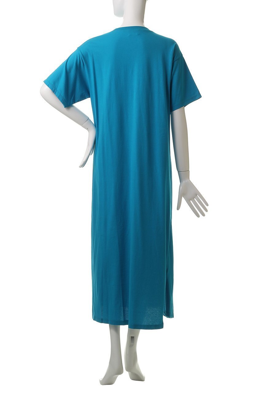 【ランバン オン ブルー/LANVIN en Bleu】のノットリボンカットソーワンピース 人気、トレンドファッション・服の通販 founy(ファニー) 　ファッション　Fashion　レディースファッション　WOMEN　ワンピース　Dress　チュニック　Tunic　アシンメトリー　Asymmetry　ギャザー　Gather　スリット　Slit　チュニック　Tunic　フェミニン　Feminine　リボン　Ribbon　ロング　Long　NEW・新作・新着・新入荷　New Arrivals　other-4|ID: prp329100004565320 ipo3291000000032286285