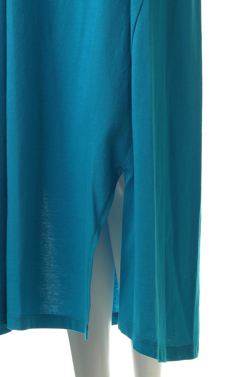 【ランバン オン ブルー/LANVIN en Bleu】のノットリボンカットソーワンピース 人気、トレンドファッション・服の通販 founy(ファニー) 　ファッション　Fashion　レディースファッション　WOMEN　ワンピース　Dress　チュニック　Tunic　アシンメトリー　Asymmetry　ギャザー　Gather　スリット　Slit　チュニック　Tunic　フェミニン　Feminine　リボン　Ribbon　ロング　Long　NEW・新作・新着・新入荷　New Arrivals　other-6|ID: prp329100004565320 ipo3291000000032286287