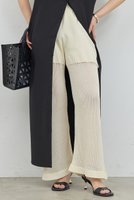 【ガリャルダガランテ/GALLARDAGALANTE】の針抜きシアーニットパンツ 人気、トレンドファッション・服の通販 founy(ファニー) ファッション Fashion レディースファッション WOMEN パンツ Pants カットソー Cut And Sew シンプル Simple ドッキング Docking リラックス Relax ワンポイント One Point 夏 Summer NEW・新作・新着・新入荷 New Arrivals |ID:prp329100004565324