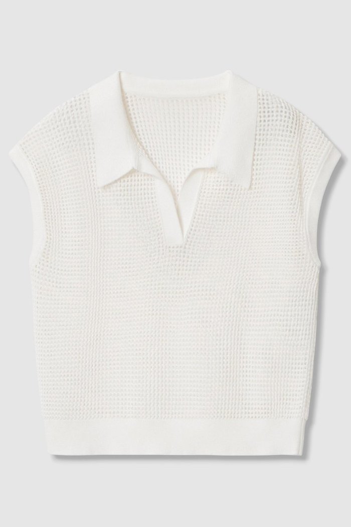 【アナイ/ANAYI】のメッシュポロプルオーバー インテリア・キッズ・メンズ・レディースファッション・服の通販 founy(ファニー) https://founy.com/ ファッション Fashion レディースファッション WOMEN トップス・カットソー Tops/Tshirt ニット Knit Tops プルオーバー Pullover インナー Inner スリーブ Sleeve タンク Tank トレンド Trend ドロップ Drop ボトム Bottom メッシュ Mesh リネン Linen 半袖 Short Sleeve NEW・新作・新着・新入荷 New Arrivals |ID: prp329100004565326 ipo3291000000032286341