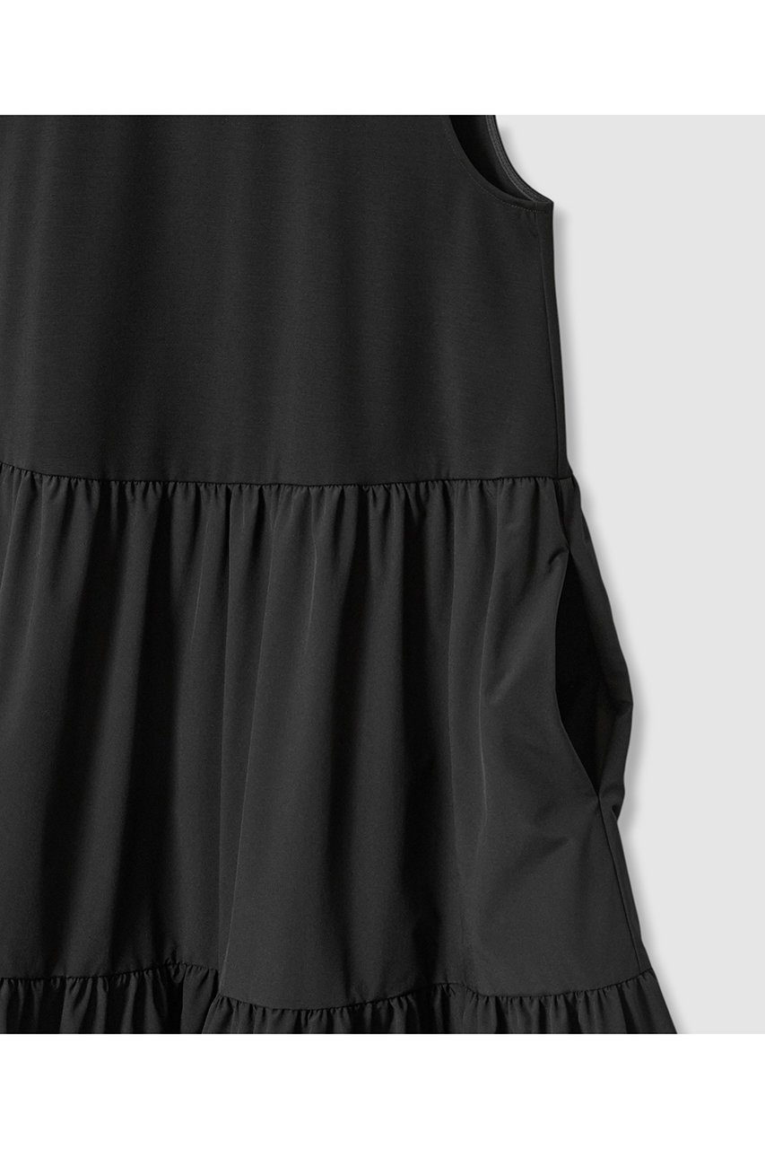 【アナイ/ANAYI】のポンチ×タフタティアード ワンピース 人気、トレンドファッション・服の通販 founy(ファニー) 　ファッション　Fashion　レディースファッション　WOMEN　ワンピース　Dress　チュニック　Tunic　なめらか　Smooth　ストレッチ　Stretch　タフタ　Taffeta　チュニック　Tunic　ティアードワンピース　Tiered Dress　フロント　Front　マキシ　Maxi　ロング　Long　吸水　Water Absorption　夏　Summer　NEW・新作・新着・新入荷　New Arrivals　other-5|ID: prp329100004565327 ipo3291000000032286356