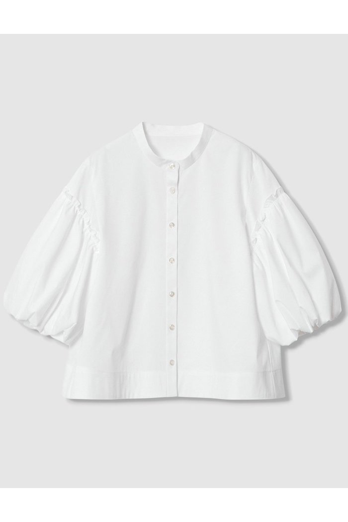 【アナイ/ANAYI】のタフタパルーンスリーブ ブラウス インテリア・キッズ・メンズ・レディースファッション・服の通販 founy(ファニー) https://founy.com/ ファッション Fashion レディースファッション Fashion for Women トップス・カットソー Cut & Sew Tops シャツ・ブラウス・オフィスカジュアル Elegant Blouses & Button-Ups なめらか Smooth, Silky Texture アクセサリー Fashion Accessories ショート Short, Short Length ストレッチ Stretch, Stretchy Fabric スリーブ Sleeve, Long Sleeve / Short Sleeve タフタ Taffeta, Structured Fabric バランス Balance, Style Balance バルーン Balloon, Balloon Silhouette フリル Frill, Ruffle |ID: prp329100004565331 ipo3291000000035053335