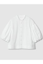 【アナイ/ANAYI】のタフタパルーンスリーブ ブラウス 人気、トレンドファッション・服の通販 founy(ファニー) ファッション Fashion レディースファッション Fashion for Women トップス・カットソー Cut & Sew Tops シャツ・ブラウス・オフィスカジュアル Elegant Blouses & Button-Ups なめらか Smooth, Silky Texture アクセサリー Fashion Accessories ショート Short, Short Length ストレッチ Stretch, Stretchy Fabric スリーブ Sleeve, Long Sleeve / Short Sleeve タフタ Taffeta, Structured Fabric バランス Balance, Style Balance バルーン Balloon, Balloon Silhouette フリル Frill, Ruffle 再入荷 Restock / Back in Stock thumbnail ホワイト|ID: prp329100004565331 ipo3291000000035053336