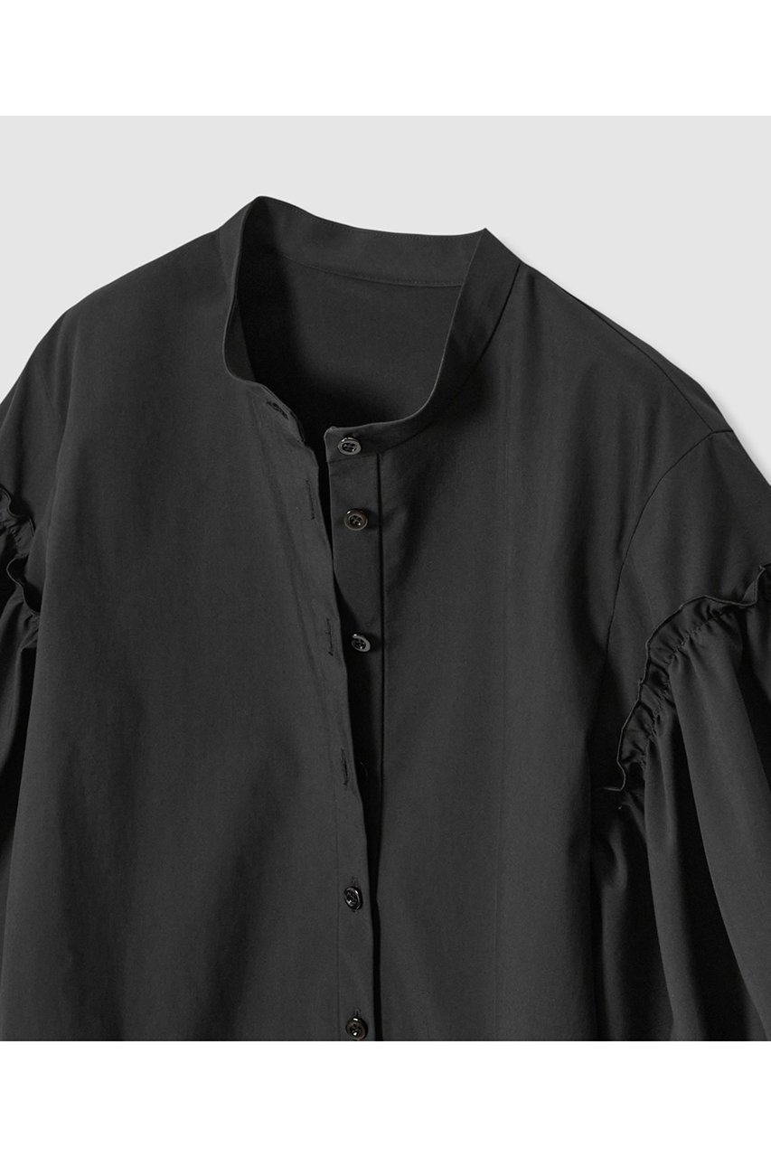 【アナイ/ANAYI】のタフタパルーンスリーブ ブラウス 人気、トレンドファッション・服の通販 founy(ファニー) 　ファッション　Fashion　レディースファッション　Fashion for Women　トップス・カットソー　Cut & Sew Tops　シャツ・ブラウス・オフィスカジュアル　Elegant Blouses & Button-Ups　なめらか　Smooth, Silky Texture　アクセサリー　Fashion Accessories　ショート　Short, Short Length　ストレッチ　Stretch, Stretchy Fabric　スリーブ　Sleeve, Long Sleeve / Short Sleeve　タフタ　Taffeta, Structured Fabric　バランス　Balance, Style Balance　バルーン　Balloon, Balloon Silhouette　フリル　Frill, Ruffle　再入荷　Restock / Back in Stock　other-3|ID: prp329100004565331 ipo3291000000035053339