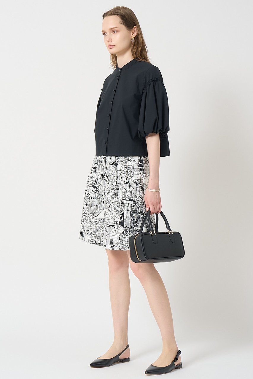 【アナイ/ANAYI】のタフタパルーンスリーブ ブラウス 人気、トレンドファッション・服の通販 founy(ファニー) 　ファッション　Fashion　レディースファッション　Fashion for Women　トップス・カットソー　Cut & Sew Tops　シャツ・ブラウス・オフィスカジュアル　Elegant Blouses & Button-Ups　なめらか　Smooth, Silky Texture　アクセサリー　Fashion Accessories　ショート　Short, Short Length　ストレッチ　Stretch, Stretchy Fabric　スリーブ　Sleeve, Long Sleeve / Short Sleeve　タフタ　Taffeta, Structured Fabric　バランス　Balance, Style Balance　バルーン　Balloon, Balloon Silhouette　フリル　Frill, Ruffle　再入荷　Restock / Back in Stock　other-6|ID: prp329100004565331 ipo3291000000035053342