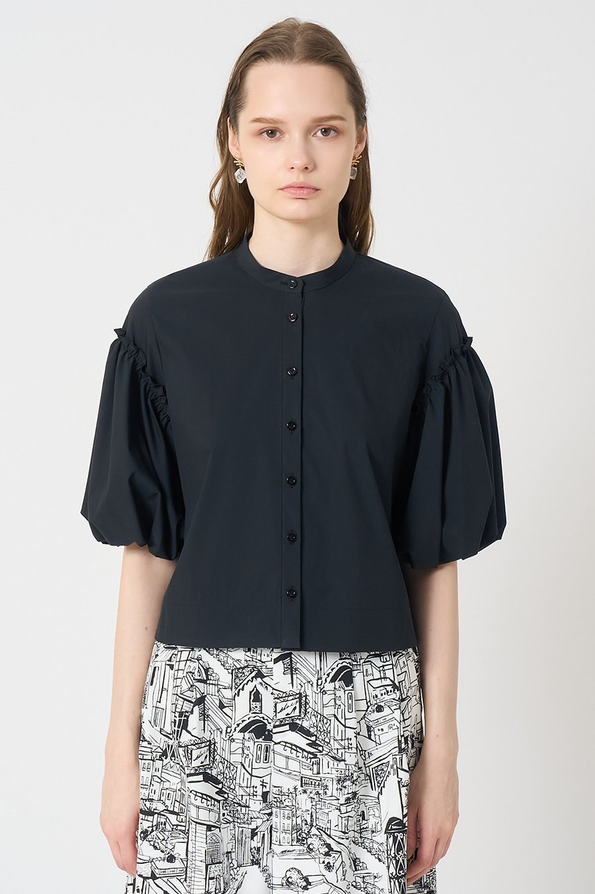 【アナイ/ANAYI】のタフタパルーンスリーブ ブラウス 人気、トレンドファッション・服の通販 founy(ファニー) 　ファッション　Fashion　レディースファッション　Fashion for Women　トップス・カットソー　Cut & Sew Tops　シャツ・ブラウス・オフィスカジュアル　Elegant Blouses & Button-Ups　なめらか　Smooth, Silky Texture　アクセサリー　Fashion Accessories　ショート　Short, Short Length　ストレッチ　Stretch, Stretchy Fabric　スリーブ　Sleeve, Long Sleeve / Short Sleeve　タフタ　Taffeta, Structured Fabric　バランス　Balance, Style Balance　バルーン　Balloon, Balloon Silhouette　フリル　Frill, Ruffle　再入荷　Restock / Back in Stock　other-7|ID: prp329100004565331 ipo3291000000035053343