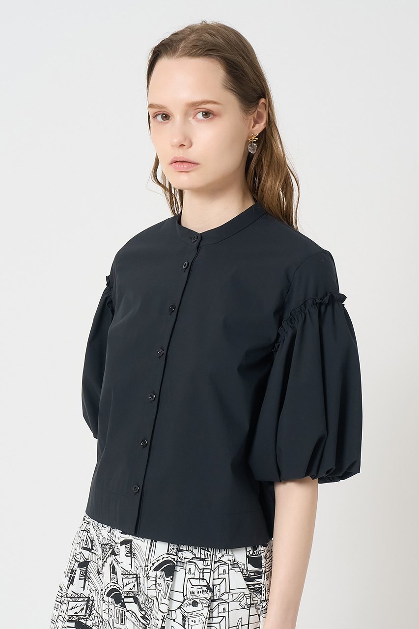 【アナイ/ANAYI】のタフタパルーンスリーブ ブラウス 人気、トレンドファッション・服の通販 founy(ファニー) 　ファッション　Fashion　レディースファッション　Fashion for Women　トップス・カットソー　Cut & Sew Tops　シャツ・ブラウス・オフィスカジュアル　Elegant Blouses & Button-Ups　なめらか　Smooth, Silky Texture　アクセサリー　Fashion Accessories　ショート　Short, Short Length　ストレッチ　Stretch, Stretchy Fabric　スリーブ　Sleeve, Long Sleeve / Short Sleeve　タフタ　Taffeta, Structured Fabric　バランス　Balance, Style Balance　バルーン　Balloon, Balloon Silhouette　フリル　Frill, Ruffle　再入荷　Restock / Back in Stock　other-8|ID: prp329100004565331 ipo3291000000035053344