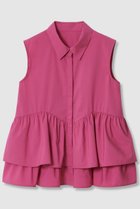 【アナイ/ANAYI】のタフタフリルペプラムシャツ 人気、トレンドファッション・服の通販 founy(ファニー) ファッション Fashion レディースファッション Fashion for Women トップス・カットソー Cut & Sew Tops キャミソール&ノースリーブ Camisoles & Sleeveless Tops シャツ・ブラウス・オフィスカジュアル Elegant Blouses & Button-Ups おすすめ Recommended / Our Picks なめらか Smooth, Silky Texture ストレッチ Stretch, Stretchy Fabric タフタ Taffeta, Structured Fabric ノースリーブ Sleeveless, No-Sleeve フリル Frill, Ruffle thumbnail ピンク|ID: prp329100004565332 ipo3291000000036139142