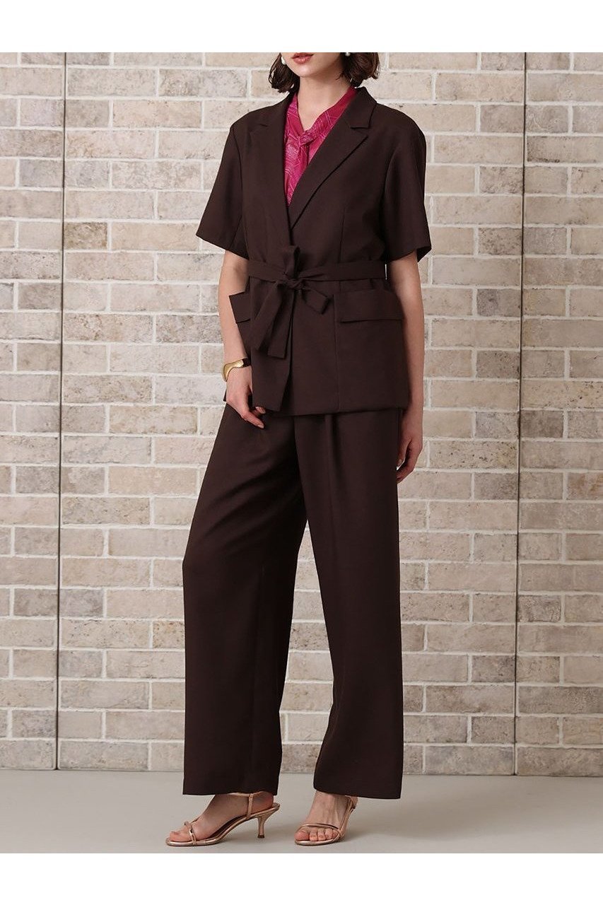 【アナイ/ANAYI】のリネンライクビエラタックパンツ 人気、トレンドファッション・服の通販 founy(ファニー) 　ファッション　Fashion　レディースファッション　WOMEN　パンツ　Pants　おすすめ　Recommend　コンパクト　Compact　サテン　Satin　ジャケット　Jacket　セットアップ　Set Up　バランス　Balance　リネン　Linen　ワイド　Wide　半袖　Short Sleeve　NEW・新作・新着・新入荷　New Arrivals　other-6|ID: prp329100004565337 ipo3291000000032286451