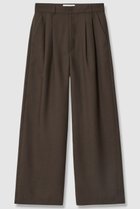 【アナイ/ANAYI】のリネンライクビエラタックパンツ 人気、トレンドファッション・服の通販 founy(ファニー) ファッション Fashion レディースファッション Fashion for Women パンツ Pants & Trousers おすすめ Recommended / Our Picks コンパクト Compact, Small Size サテン Satin, Glossy Fabric ジャケット Jacket, Outerwear セットアップ Set-Up, Coordinated Outfit バランス Balance, Style Balance リネン Linen, Linen Fabric ワイド Wide, Wide Fit 再入荷 Restock / Back in Stock 半袖 Short Sleeve, Half Sleeve thumbnail ブラウン|ID: prp329100004565337 ipo3291000000035053348