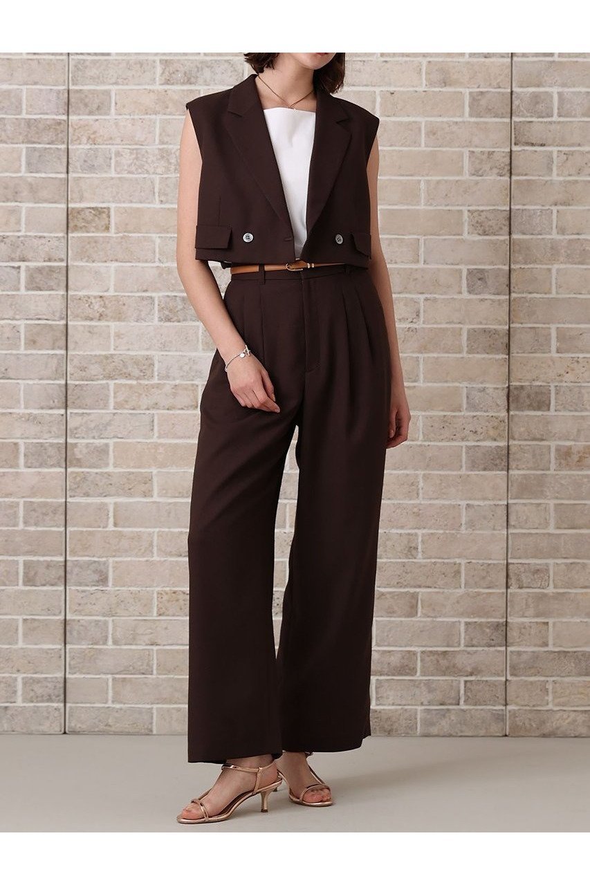 【アナイ/ANAYI】のリネンライクビエラショートジレ 人気、トレンドファッション・服の通販 founy(ファニー) 　ファッション　Fashion　レディースファッション　WOMEN　アウター　Coat Outerwear　ジャケット　Jackets　おすすめ　Recommend　ジャケット　Jacket　スリーブ　Sleeve　セットアップ　Set Up　テーラード　Tailored　バランス　Balance　フレンチ　French　ベスト　Vest　リゾート　Resort　リネン　Linen　ビジネス 仕事 通勤　Business　NEW・新作・新着・新入荷　New Arrivals　other-6|ID: prp329100004565339 ipo3291000000032286470