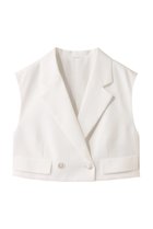 【アナイ/ANAYI】のリネンライクビエラショートジレ ホワイト|ID:prp329100004565339