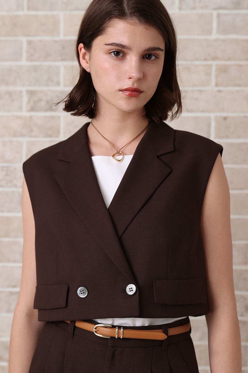 【アナイ/ANAYI】のリネンライクビエラショートジレ 人気、トレンドファッション・服の通販 founy(ファニー) 　ファッション　Fashion　レディースファッション　Fashion for Women　アウター　Coat / Outerwear Collection　レディースジャケット・軽アウター　Jackets　おすすめ　Recommended / Our Picks　ジャケット　Jacket, Outerwear　スリーブ　Sleeve, Long Sleeve / Short Sleeve　セットアップ　Set-Up, Coordinated Outfit　テーラード　Tailored, Tailored Fit　バランス　Balance, Style Balance　フレンチ　French, French Style　ベスト　Vest, Waistcoat　リゾート　Resort, Vacation Style　リネン　Linen, Linen Fabric　ビジネス 仕事 通勤　Business / Work / Commuting　other-8|ID: prp329100004565339 ipo3291000000035498010