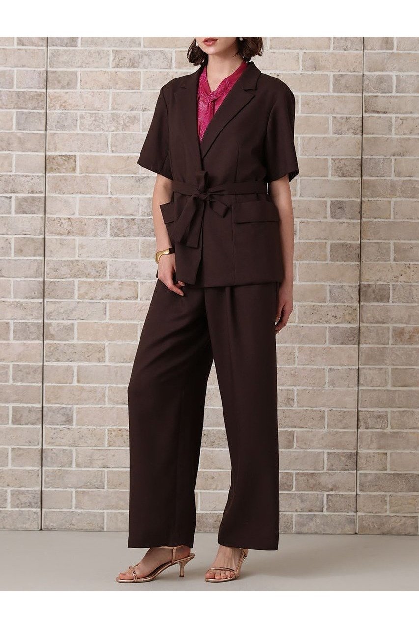【アナイ/ANAYI】のリネンライクビエラ半袖 ジャケット 人気、トレンドファッション・服の通販 founy(ファニー) 　ファッション　Fashion　レディースファッション　WOMEN　アウター　Coat Outerwear　ジャケット　Jackets　おすすめ　Recommend　エレガント 上品　Elegant　カーディガン　Cardigan　コンパクト　Compact　ジャケット　Jacket　セットアップ　Set Up　ポケット　Pocket　リネン　Linen　半袖　Short Sleeve　NEW・新作・新着・新入荷　New Arrivals　other-4|ID: prp329100004565341 ipo3291000000032286482