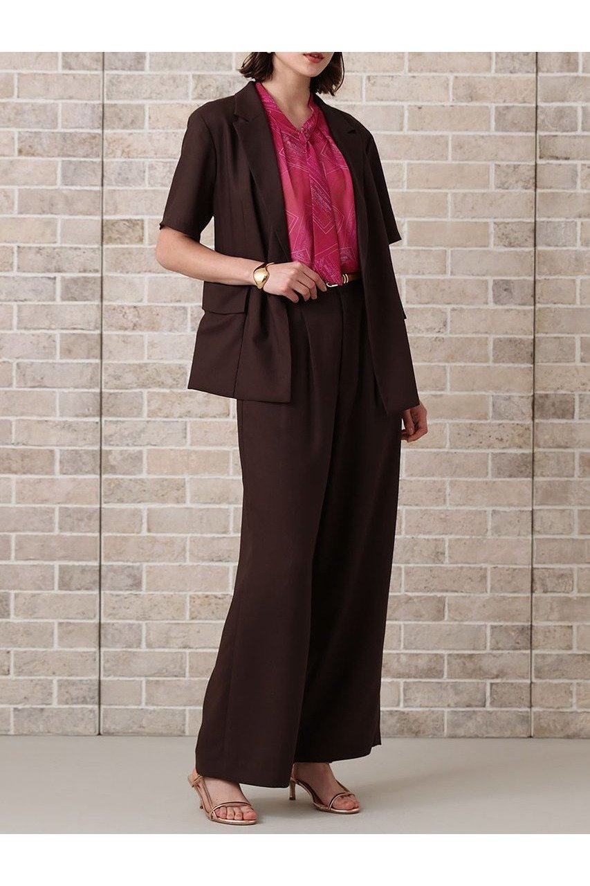 【アナイ/ANAYI】のリネンライクビエラ半袖 ジャケット 人気、トレンドファッション・服の通販 founy(ファニー) 　ファッション　Fashion　レディースファッション　WOMEN　アウター　Coat Outerwear　ジャケット　Jackets　おすすめ　Recommend　エレガント 上品　Elegant　カーディガン　Cardigan　コンパクト　Compact　ジャケット　Jacket　セットアップ　Set Up　ポケット　Pocket　リネン　Linen　半袖　Short Sleeve　NEW・新作・新着・新入荷　New Arrivals　other-5|ID: prp329100004565341 ipo3291000000032286485