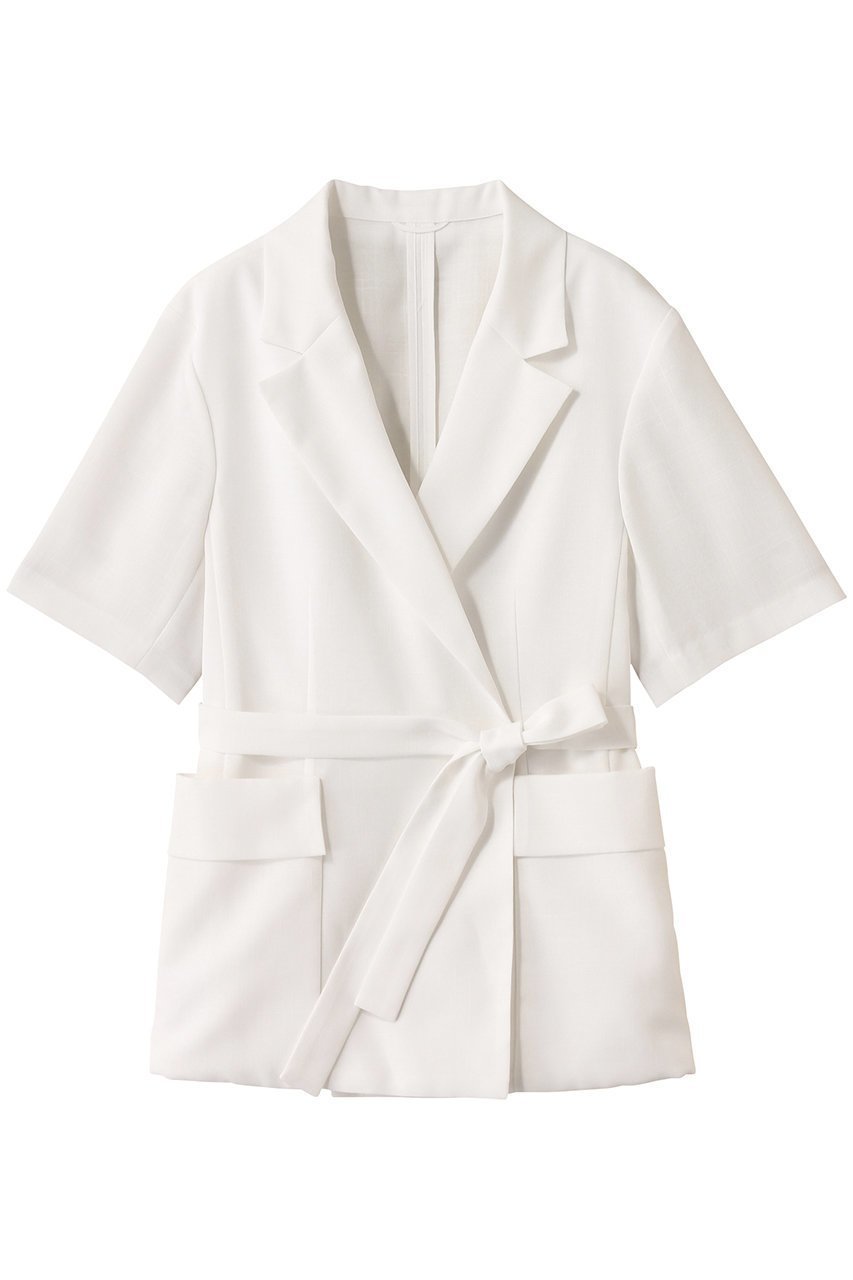 【アナイ/ANAYI】のリネンライクビエラ半袖 ジャケット 人気、トレンドファッション・服の通販 founy(ファニー) 　ファッション　Fashion　レディースファッション　Fashion for Women　アウター　Coat / Outerwear Collection　レディースジャケット・軽アウター　Jackets　おすすめ　Recommended / Our Picks　エレガント 上品　Elegant　カーディガン　Cardigan, Knitwear　コンパクト　Compact, Small Size　ジャケット　Jacket, Outerwear　セットアップ　Set-Up, Coordinated Outfit　ポケット　Pocket, Pocket Detail　リネン　Linen, Linen Fabric　再入荷　Restock / Back in Stock　半袖　Short Sleeve, Half Sleeve　 other-1|ID: prp329100004565341 ipo3291000000035053356