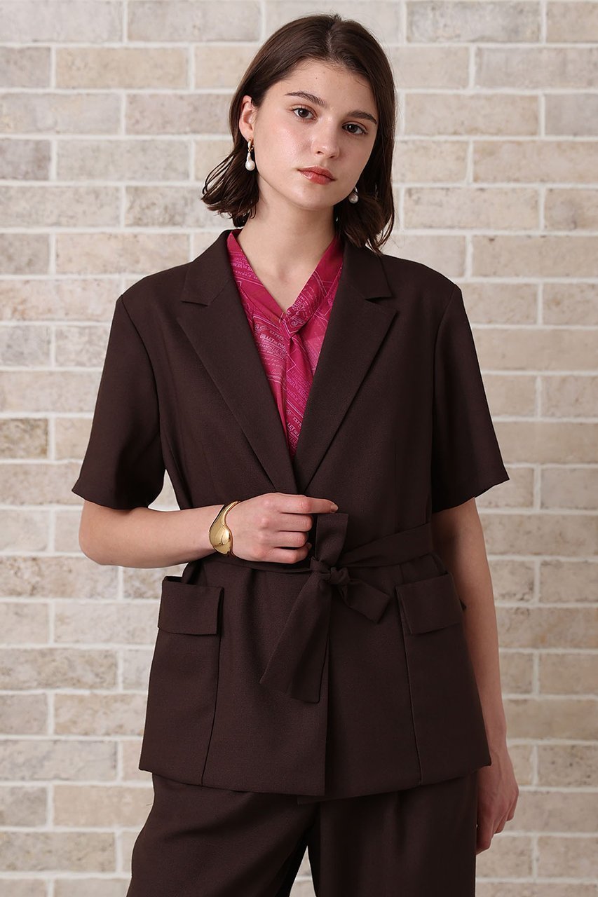 【アナイ/ANAYI】のリネンライクビエラ半袖 ジャケット 人気、トレンドファッション・服の通販 founy(ファニー) 　ファッション　Fashion　レディースファッション　Fashion for Women　アウター　Coat / Outerwear Collection　レディースジャケット・軽アウター　Jackets　おすすめ　Recommended / Our Picks　エレガント 上品　Elegant　カーディガン　Cardigan, Knitwear　コンパクト　Compact, Small Size　ジャケット　Jacket, Outerwear　セットアップ　Set-Up, Coordinated Outfit　ポケット　Pocket, Pocket Detail　リネン　Linen, Linen Fabric　再入荷　Restock / Back in Stock　半袖　Short Sleeve, Half Sleeve　other-6|ID: prp329100004565341 ipo3291000000035053364