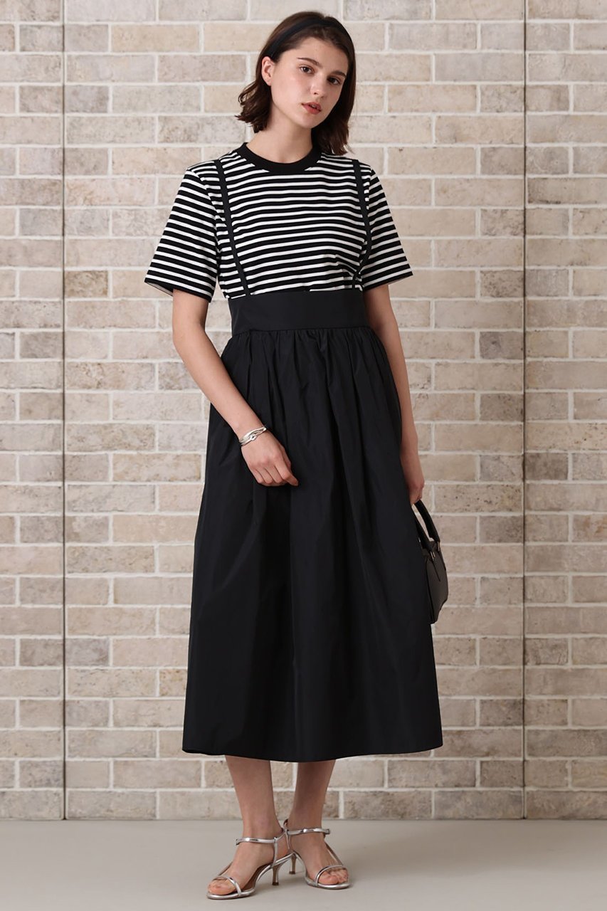 【アナイ/ANAYI】のマイクロタフタサロペット スカート 人気、トレンドファッション・服の通販 founy(ファニー) 　ファッション　Fashion　レディースファッション　Fashion for Women　スカート　Skirts　ロングスカート　Long Skirts / Maxi & Midi Skirts　エレガント 上品　Elegant　シャンブレー　Chambray, Denim-Like Fabric　タフタ　Taffeta, Structured Fabric　ロング　Long, Long-Length　other-4|ID: prp329100004565343 ipo3291000000032812445