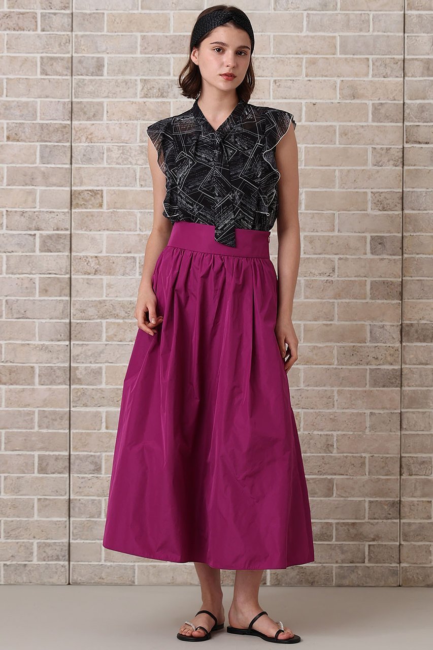 【アナイ/ANAYI】のマイクロタフタサロペット スカート 人気、トレンドファッション・服の通販 founy(ファニー) 　ファッション　Fashion　レディースファッション　Fashion for Women　スカート　Skirts　ロングスカート　Long Skirts / Maxi & Midi Skirts　エレガント 上品　Elegant　シャンブレー　Chambray, Denim-Like Fabric　タフタ　Taffeta, Structured Fabric　ロング　Long, Long-Length　other-4|ID: prp329100004565343 ipo3291000000035950382