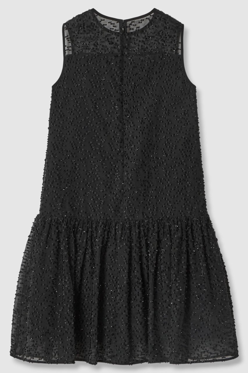 【アナイ/ANAYI】のラメカットジャガードミニ ワンピース 人気、トレンドファッション・服の通販 founy(ファニー) 　ファッション　Fashion　レディースファッション　Fashion for Women　ワンピース　Dresses　チュニック　Tunic Tops & Dresses　おすすめ　Recommended / Our Picks　アクセサリー　Fashion Accessories　ギャザー　Gathered, Ruffled　シアー　Sheer, See-Through　ジャカード／ジャガード　Jacquard, Woven Pattern　チュニック　Tunic, Long Top　パール　Pearl, Pearl Accent　フレア　Flare, Flared　ヨーク　Yoke, Yoke Design　エレガント 上品　Elegant　再入荷　Restock / Back in Stock　夏　Summer　other-2|ID: prp329100004565344 ipo3291000000035053367