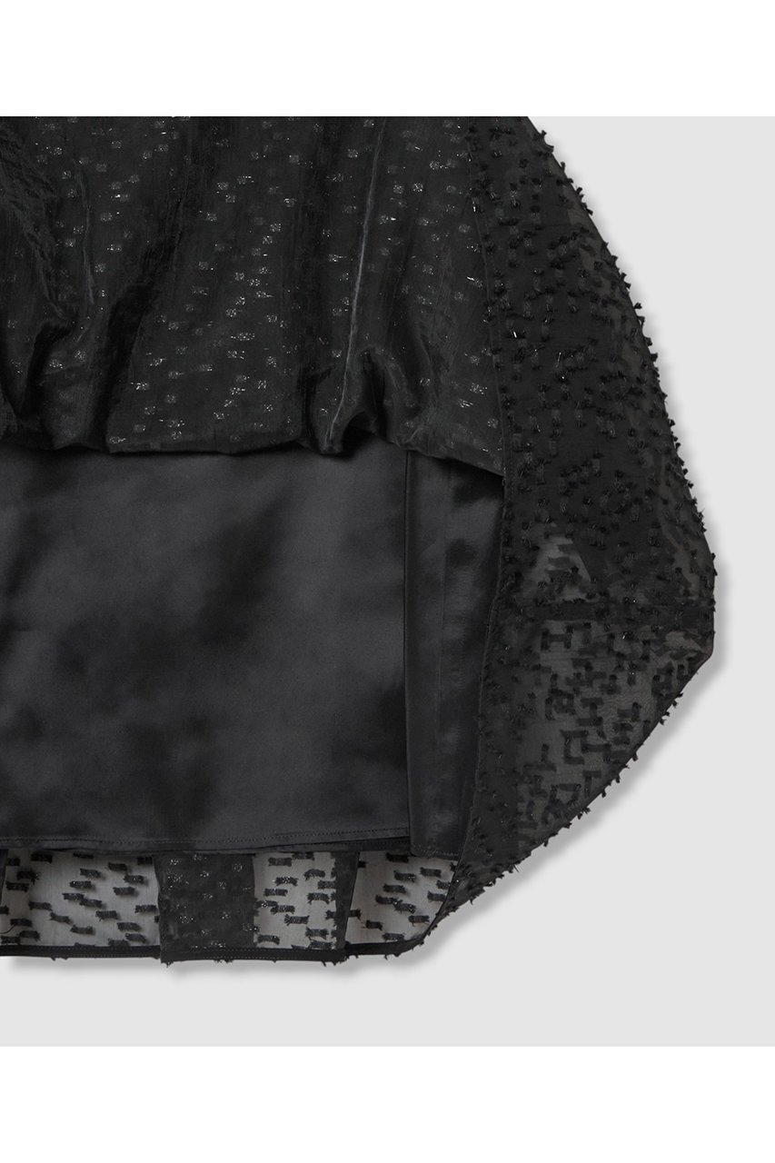 【アナイ/ANAYI】のラメカットジャガードミニ ワンピース 人気、トレンドファッション・服の通販 founy(ファニー) 　ファッション　Fashion　レディースファッション　Fashion for Women　ワンピース　Dresses　チュニック　Tunic Tops & Dresses　おすすめ　Recommended / Our Picks　アクセサリー　Fashion Accessories　ギャザー　Gathered, Ruffled　シアー　Sheer, See-Through　ジャカード／ジャガード　Jacquard, Woven Pattern　チュニック　Tunic, Long Top　パール　Pearl, Pearl Accent　フレア　Flare, Flared　ヨーク　Yoke, Yoke Design　エレガント 上品　Elegant　再入荷　Restock / Back in Stock　夏　Summer　other-6|ID: prp329100004565344 ipo3291000000035053371