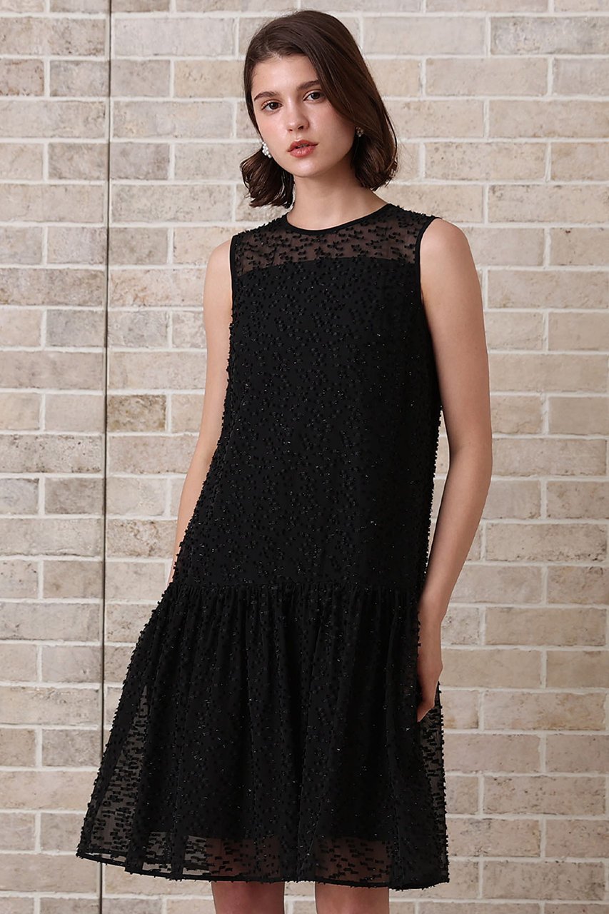 【アナイ/ANAYI】のラメカットジャガードミニ ワンピース 人気、トレンドファッション・服の通販 founy(ファニー) 　ファッション　Fashion　レディースファッション　Fashion for Women　ワンピース　Dresses　チュニック　Tunic Tops & Dresses　おすすめ　Recommended / Our Picks　アクセサリー　Fashion Accessories　ギャザー　Gathered, Ruffled　シアー　Sheer, See-Through　ジャカード／ジャガード　Jacquard, Woven Pattern　チュニック　Tunic, Long Top　パール　Pearl, Pearl Accent　フレア　Flare, Flared　ヨーク　Yoke, Yoke Design　エレガント 上品　Elegant　再入荷　Restock / Back in Stock　夏　Summer　other-8|ID: prp329100004565344 ipo3291000000035053373