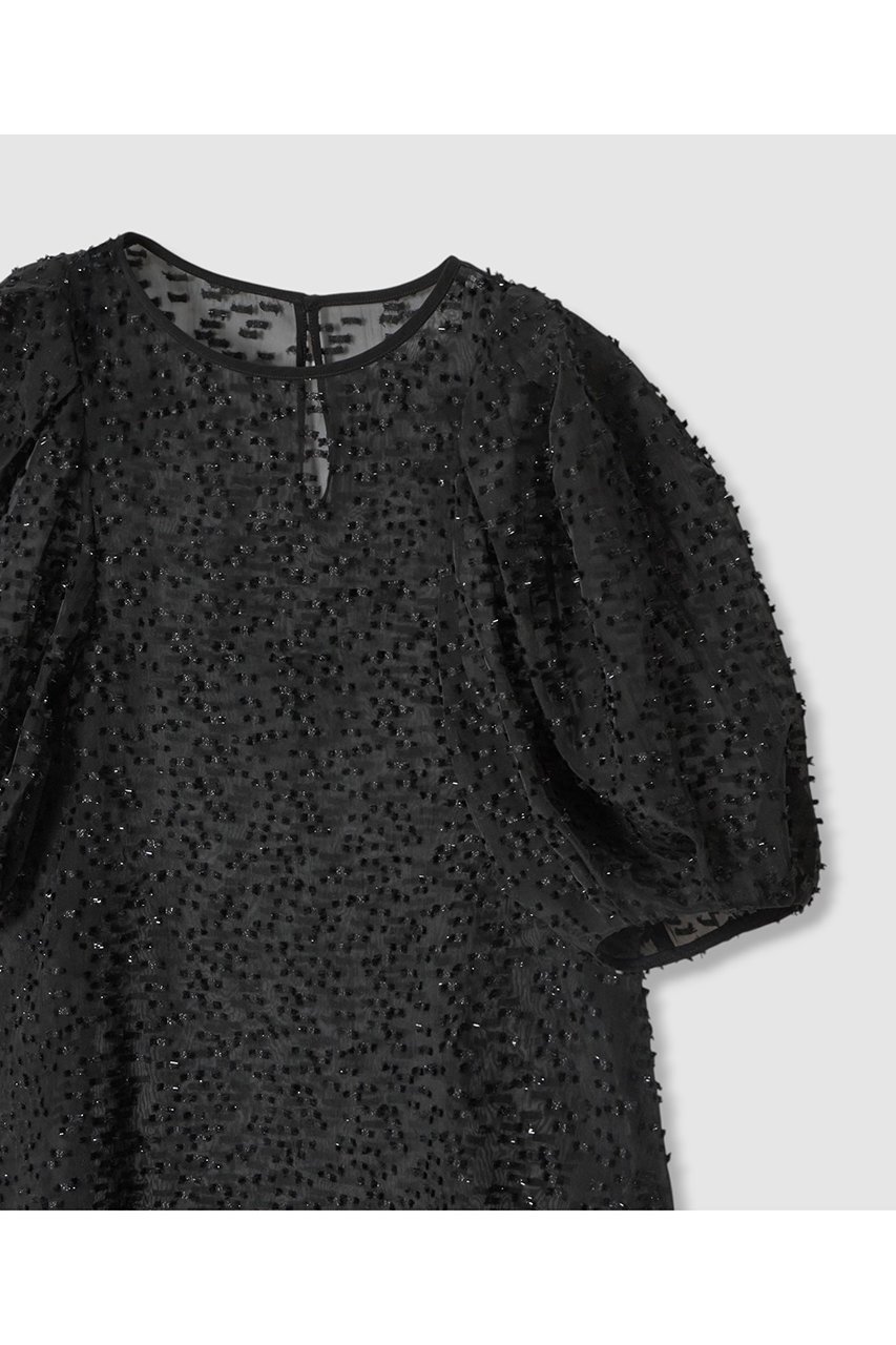【アナイ/ANAYI】のラメカットジャガードパフスリーブ ブラウス 人気、トレンドファッション・服の通販 founy(ファニー) 　ファッション　Fashion　レディースファッション　WOMEN　トップス・カットソー　Tops/Tshirt　シャツ/ブラウス　Shirts/Blouses　おすすめ　Recommend　キャミソール　Camisole　シアー　Sheer　ショート　Short　ジャカード　Jacquard　スリーブ　Sleeve　エレガント 上品　Elegant　NEW・新作・新着・新入荷　New Arrivals　other-3|ID: prp329100004565345 ipo3291000000032286527