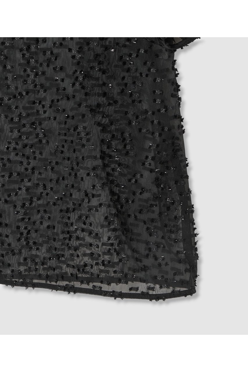【アナイ/ANAYI】のラメカットジャガードパフスリーブ ブラウス 人気、トレンドファッション・服の通販 founy(ファニー) 　ファッション　Fashion　レディースファッション　WOMEN　トップス・カットソー　Tops/Tshirt　シャツ/ブラウス　Shirts/Blouses　おすすめ　Recommend　キャミソール　Camisole　シアー　Sheer　ショート　Short　ジャカード　Jacquard　スリーブ　Sleeve　エレガント 上品　Elegant　NEW・新作・新着・新入荷　New Arrivals　other-4|ID: prp329100004565345 ipo3291000000032286530