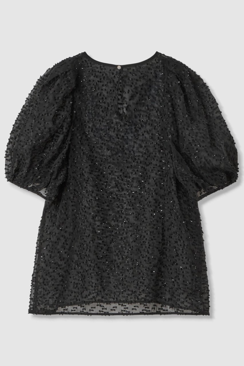 【アナイ/ANAYI】のラメカットジャガードパフスリーブ ブラウス 人気、トレンドファッション・服の通販 founy(ファニー) 　ファッション　Fashion　レディースファッション　Fashion for Women　トップス・カットソー　Cut & Sew Tops　シャツ・ブラウス・オフィスカジュアル　Elegant Blouses & Button-Ups　おすすめ　Recommended / Our Picks　キャミソール　Camisole, Spaghetti Strap Top　シアー　Sheer, See-Through　ショート　Short, Short Length　ジャカード／ジャガード　Jacquard, Woven Pattern　スリーブ　Sleeve, Long Sleeve / Short Sleeve　エレガント 上品　Elegant　再入荷　Restock / Back in Stock　other-2|ID: prp329100004565345 ipo3291000000035051899