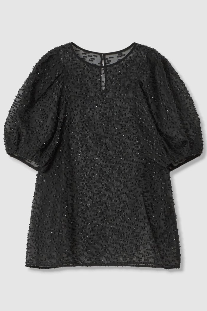 【アナイ/ANAYI】のラメカットジャガードパフスリーブ ブラウス インテリア・キッズ・メンズ・レディースファッション・服の通販 founy(ファニー) https://founy.com/ ファッション Fashion レディースファッション Fashion for Women トップス・カットソー Cut & Sew Tops シャツ・ブラウス・オフィスカジュアル Elegant Blouses & Button-Ups おすすめ Recommended / Our Picks キャミソール Camisole, Spaghetti Strap Top シアー Sheer, See-Through ショート Short, Short Length ジャカード／ジャガード Jacquard, Woven Pattern スリーブ Sleeve, Long Sleeve / Short Sleeve エレガント 上品 Elegant |ID: prp329100004565345 ipo3291000000036028349