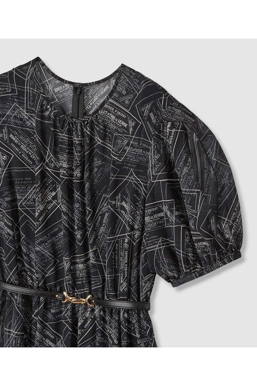 【アナイ/ANAYI】のチケットプリントスリットスリーブ ワンピース 人気、トレンドファッション・服の通販 founy(ファニー) 　ファッション　Fashion　レディースファッション　WOMEN　ワンピース　Dress　チュニック　Tunic　おすすめ　Recommend　キャミソール　Camisole　シフォン　Chiffon　スリット　Slit　スリーブ　Sleeve　チュニック　Tunic　プリント　Print　ペチコート　Petticoat　夏　Summer　NEW・新作・新着・新入荷　New Arrivals　other-3|ID: prp329100004565346 ipo3291000000032286546