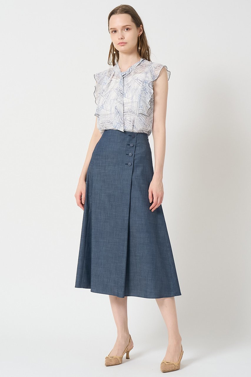 【アナイ/ANAYI】のチケットプリントボウタイ ブラウス 人気、トレンドファッション・服の通販 founy(ファニー) 　ファッション　Fashion　レディースファッション　Fashion for Women　トップス・カットソー　Cut & Sew Tops　キャミソール&ノースリーブ　Camisoles & Sleeveless Tops　シャツ・ブラウス・オフィスカジュアル　Elegant Blouses & Button-Ups　シフォン　Chiffon, Lightweight Fabric　ノースリーブ　Sleeveless, No-Sleeve　プリント　Print, Printed Pattern　ラッフル　Ruffle, Frill　エレガント 上品　Elegant　other-3|ID: prp329100004565347 ipo3291000000034886202