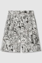【アナイ/ANAYI】のシティスケーププリントハーフパンツ 人気、トレンドファッション・服の通販 founy(ファニー) ファッション Fashion レディースファッション Fashion for Women パンツ Pants & Trousers ショートパンツ・ハーフパンツ High-Waisted & Relaxed Shorts ショート Short, Short Length シンプル Simple, Minimal ジャケット Jacket, Outerwear スラックス Slacks, Dress Pants バランス Balance, Style Balance プリント Print, Printed Pattern モダン Modern, Contemporary モノトーン Monotone, Black and White リラックス Relax, Relaxed Fit 夏 Summer thumbnail ホワイト|ID: prp329100004565351 ipo3291000000032812471