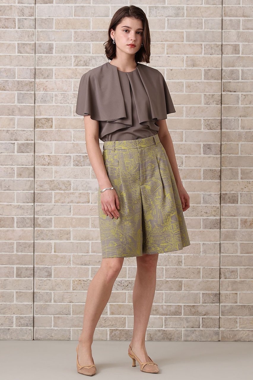 【アナイ/ANAYI】のシティスケーププリントハーフパンツ 人気、トレンドファッション・服の通販 founy(ファニー) 　ファッション　Fashion　レディースファッション　Fashion for Women　パンツ　Pants & Trousers　ショートパンツ・ハーフパンツ　High-Waisted & Relaxed Shorts　ショート　Short, Short Length　シンプル　Simple, Minimal　ジャケット　Jacket, Outerwear　スラックス　Slacks, Dress Pants　バランス　Balance, Style Balance　プリント　Print, Printed Pattern　モダン　Modern, Contemporary　モノトーン　Monotone, Black and White　リラックス　Relax, Relaxed Fit　夏　Summer　other-3|ID: prp329100004565351 ipo3291000000032812474