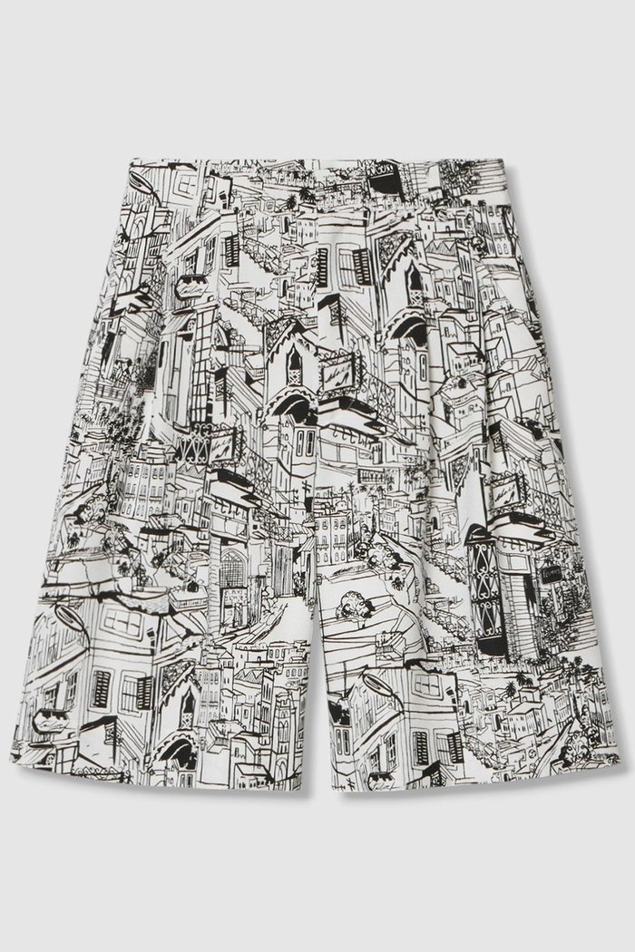 【アナイ/ANAYI】のシティスケーププリントハーフパンツ インテリア・キッズ・メンズ・レディースファッション・服の通販 founy(ファニー) https://founy.com/ ファッション Fashion レディースファッション Fashion for Women パンツ Pants & Trousers ショートパンツ・ハーフパンツ High-Waisted & Relaxed Shorts ショート Short, Short Length シンプル Simple, Minimal ジャケット Jacket, Outerwear スラックス Slacks, Dress Pants バランス Balance, Style Balance プリント Print, Printed Pattern モダン Modern, Contemporary モノトーン Monotone, Black and White リラックス Relax, Relaxed Fit 夏 Summer |ID: prp329100004565351 ipo3291000000035479711