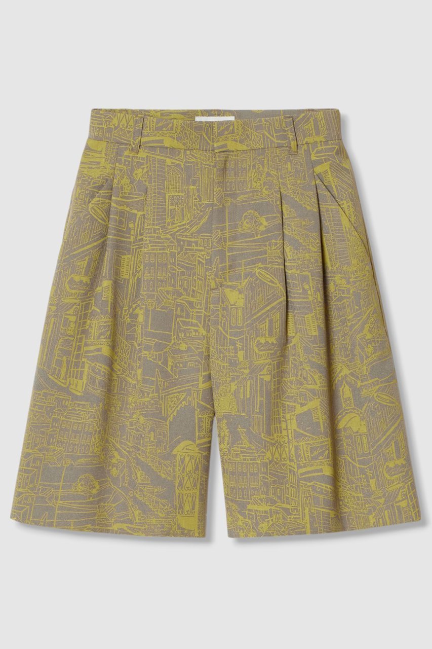 【アナイ/ANAYI】のシティスケーププリントハーフパンツ インテリア・キッズ・メンズ・レディースファッション・服の通販 founy(ファニー) ファッション Fashion レディースファッション Fashion for Women パンツ Pants & Trousers ショートパンツ・ハーフパンツ High-Waisted & Relaxed Shorts ショート Short, Short Length シンプル Simple, Minimal ジャケット Jacket, Outerwear スラックス Slacks, Dress Pants バランス Balance, Style Balance プリント Print, Printed Pattern モダン Modern, Contemporary モノトーン Monotone, Black and White リラックス Relax, Relaxed Fit 夏 Summer カーキ|ID: prp329100004565351 ipo3291000000035479714