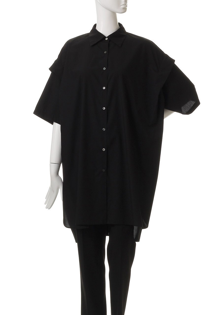 【ミディウミソリッド/MIDIUMISOLID】のtuck shoulder wide shirt.S シャツ 人気、トレンドファッション・服の通販 founy(ファニー) 　ファッション　Fashion　レディースファッション　WOMEN　トップス・カットソー　Tops/Tshirt　シャツ/ブラウス　Shirts/Blouses　おすすめ　Recommend　ショルダー　Shoulder　ショート　Short　スリーブ　Sleeve　ビッグ　Big　夏　Summer　NEW・新作・新着・新入荷　New Arrivals　春　Spring　S/S・春夏　Ss・Spring/Summer　羽織　Haori　other-2|ID: prp329100004565353 ipo3291000000032286622