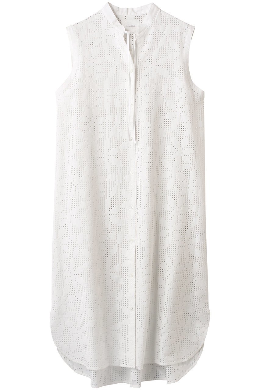 【ミディウミソリッド/MIDIUMISOLID】のlace n/slv shirt OP ワンピース インテリア・キッズ・メンズ・レディースファッション・服の通販 founy(ファニー) 　ファッション　Fashion　レディースファッション　WOMEN　ワンピース　Dress　チュニック　Tunic　チュニック　Tunic　パーティ　Party　フェミニン　Feminine　リュクス　Luxe　レース　Race　ロング　Long　NEW・新作・新着・新入荷　New Arrivals　off white|ID: prp329100004565355 ipo3291000000032286632