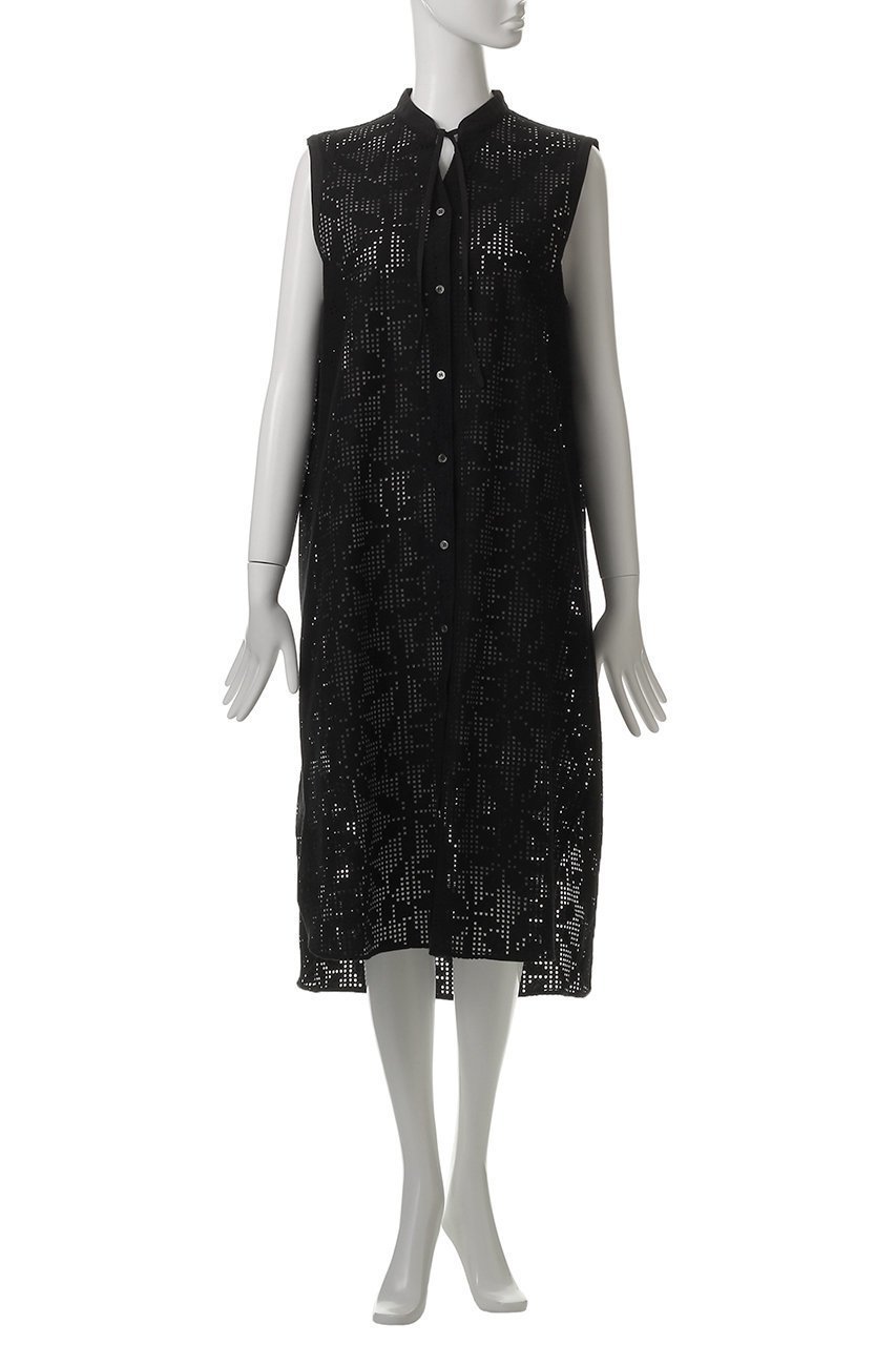【ミディウミソリッド/MIDIUMISOLID】のlace n/slv shirt OP ワンピース 人気、トレンドファッション・服の通販 founy(ファニー) 　ファッション　Fashion　レディースファッション　WOMEN　ワンピース　Dress　チュニック　Tunic　チュニック　Tunic　パーティ　Party　フェミニン　Feminine　リュクス　Luxe　レース　Race　ロング　Long　NEW・新作・新着・新入荷　New Arrivals　other-2|ID: prp329100004565355 ipo3291000000032286635