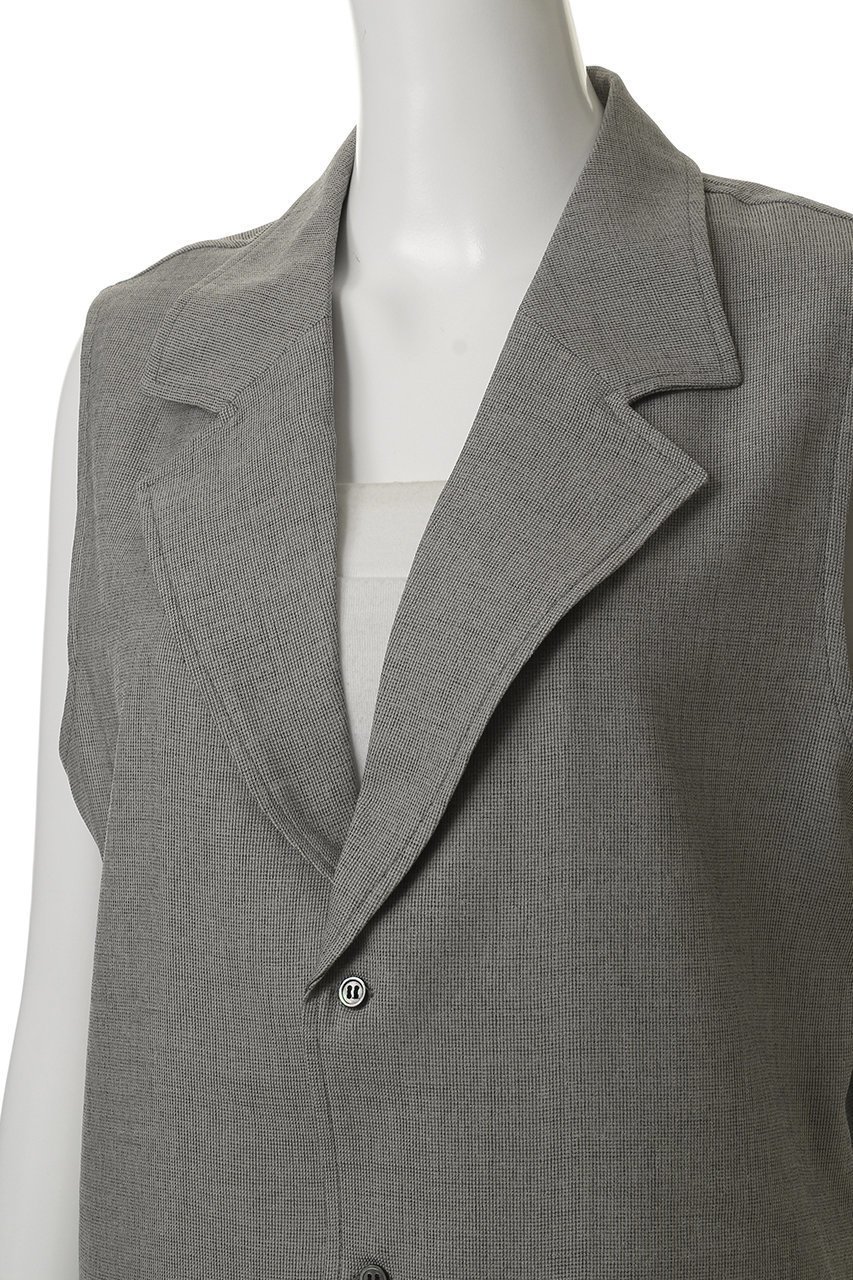 【ミディウミソリッド/MIDIUMISOLID】のtailored gilet.M ジレ 人気、トレンドファッション・服の通販 founy(ファニー) 　ファッション　Fashion　レディースファッション　WOMEN　アウター　Coat Outerwear　ジャケット　Jackets　おすすめ　Recommend　ジャケット　Jacket　スタイリッシュ　Stylish　ベスト　Vest　夏　Summer　NEW・新作・新着・新入荷　New Arrivals　春　Spring　S/S・春夏　Ss・Spring/Summer　other-5|ID: prp329100004565356 ipo3291000000032286648