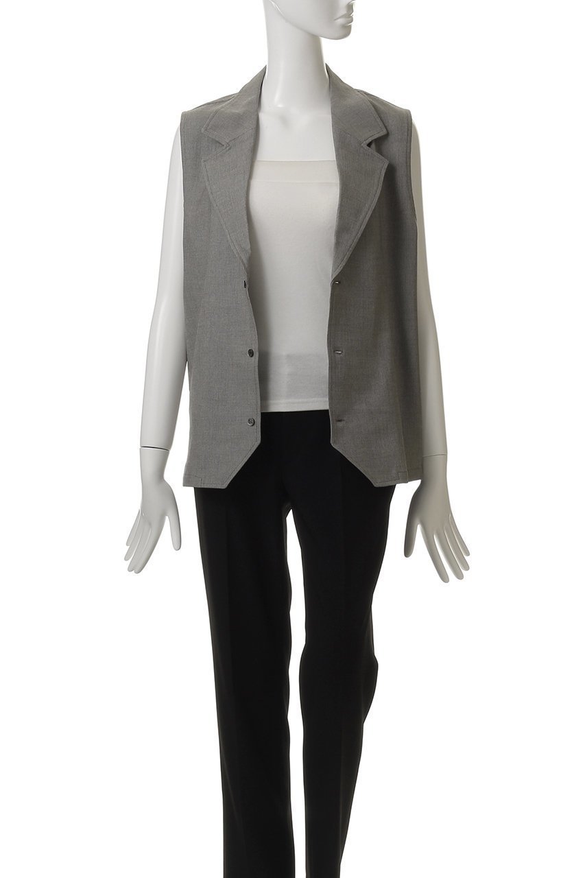 【ミディウミソリッド/MIDIUMISOLID】のtailored gilet.M ジレ 人気、トレンドファッション・服の通販 founy(ファニー) 　ファッション　Fashion　レディースファッション　WOMEN　アウター　Coat Outerwear　ジャケット　Jackets　おすすめ　Recommend　ジャケット　Jacket　スタイリッシュ　Stylish　ベスト　Vest　夏　Summer　NEW・新作・新着・新入荷　New Arrivals　春　Spring　S/S・春夏　Ss・Spring/Summer　other-7|ID: prp329100004565356 ipo3291000000032286651