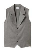 【ミディウミソリッド/MIDIUMISOLID】のtailored gilet.M ジレ gray|ID: prp329100004565356 ipo3291000000036029533