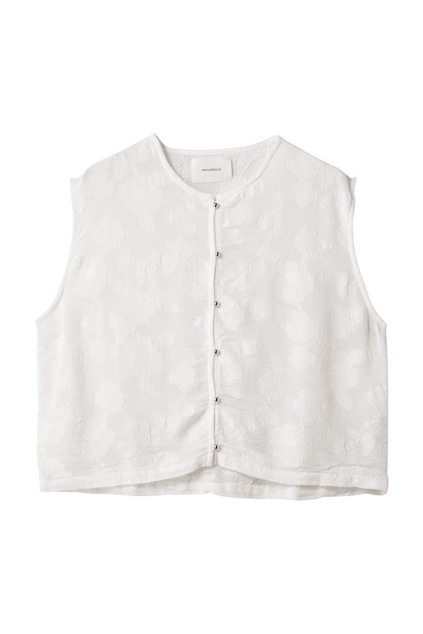【ミディウミソリッド/MIDIUMISOLID】のcut jaquard lace vest.S ベスト 人気、トレンドファッション・服の通販 founy(ファニー) 　ファッション　Fashion　レディースファッション　WOMEN　アウター　Coat Outerwear　ジャケット　Jackets　キュプラ　Cupra　コンパクト　Compact　ジャケット　Jacket　ファブリック　Fabric　フォルム　Form　ベスト　Vest　ボトム　Bottom　リュクス　Luxe　レース　Race　NEW・新作・新着・新入荷　New Arrivals　 other-1|ID: prp329100004565357 ipo3291000000032286652