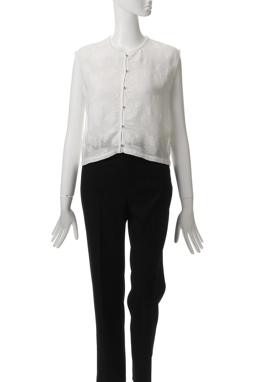 【ミディウミソリッド/MIDIUMISOLID】のcut jaquard lace vest.S ベスト 人気、トレンドファッション・服の通販 founy(ファニー) 　ファッション　Fashion　レディースファッション　WOMEN　アウター　Coat Outerwear　ジャケット　Jackets　キュプラ　Cupra　コンパクト　Compact　ジャケット　Jacket　ファブリック　Fabric　フォルム　Form　ベスト　Vest　ボトム　Bottom　リュクス　Luxe　レース　Race　NEW・新作・新着・新入荷　New Arrivals　other-2|ID: prp329100004565357 ipo3291000000032286654