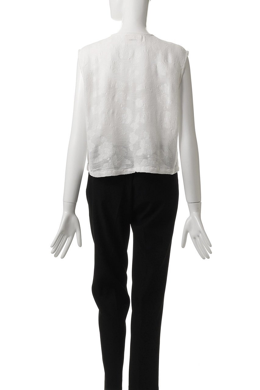 【ミディウミソリッド/MIDIUMISOLID】のcut jaquard lace vest.S ベスト 人気、トレンドファッション・服の通販 founy(ファニー) 　ファッション　Fashion　レディースファッション　WOMEN　アウター　Coat Outerwear　ジャケット　Jackets　キュプラ　Cupra　コンパクト　Compact　ジャケット　Jacket　ファブリック　Fabric　フォルム　Form　ベスト　Vest　ボトム　Bottom　リュクス　Luxe　レース　Race　NEW・新作・新着・新入荷　New Arrivals　other-4|ID: prp329100004565357 ipo3291000000032286657