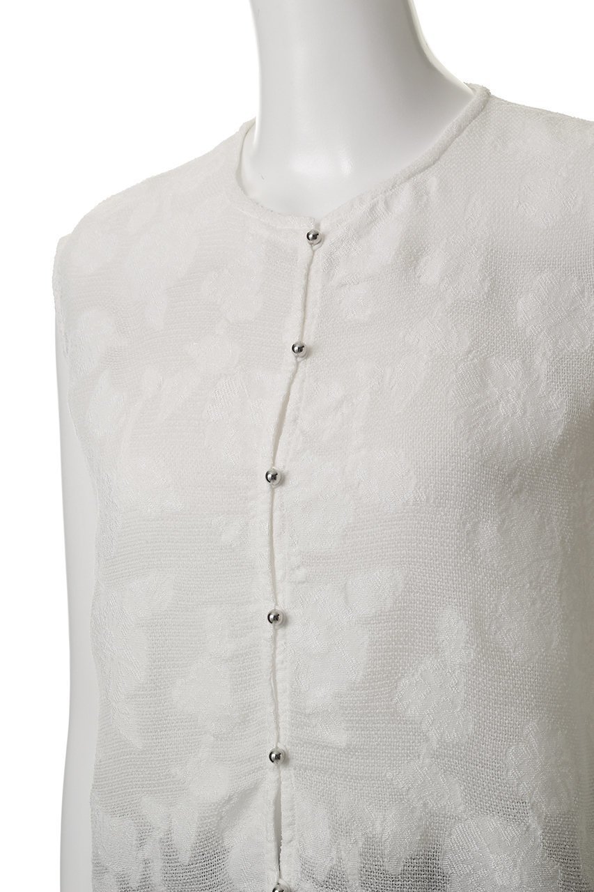 【ミディウミソリッド/MIDIUMISOLID】のcut jaquard lace vest.S ベスト 人気、トレンドファッション・服の通販 founy(ファニー) 　ファッション　Fashion　レディースファッション　WOMEN　アウター　Coat Outerwear　ジャケット　Jackets　キュプラ　Cupra　コンパクト　Compact　ジャケット　Jacket　ファブリック　Fabric　フォルム　Form　ベスト　Vest　ボトム　Bottom　リュクス　Luxe　レース　Race　NEW・新作・新着・新入荷　New Arrivals　other-5|ID: prp329100004565357 ipo3291000000032286659