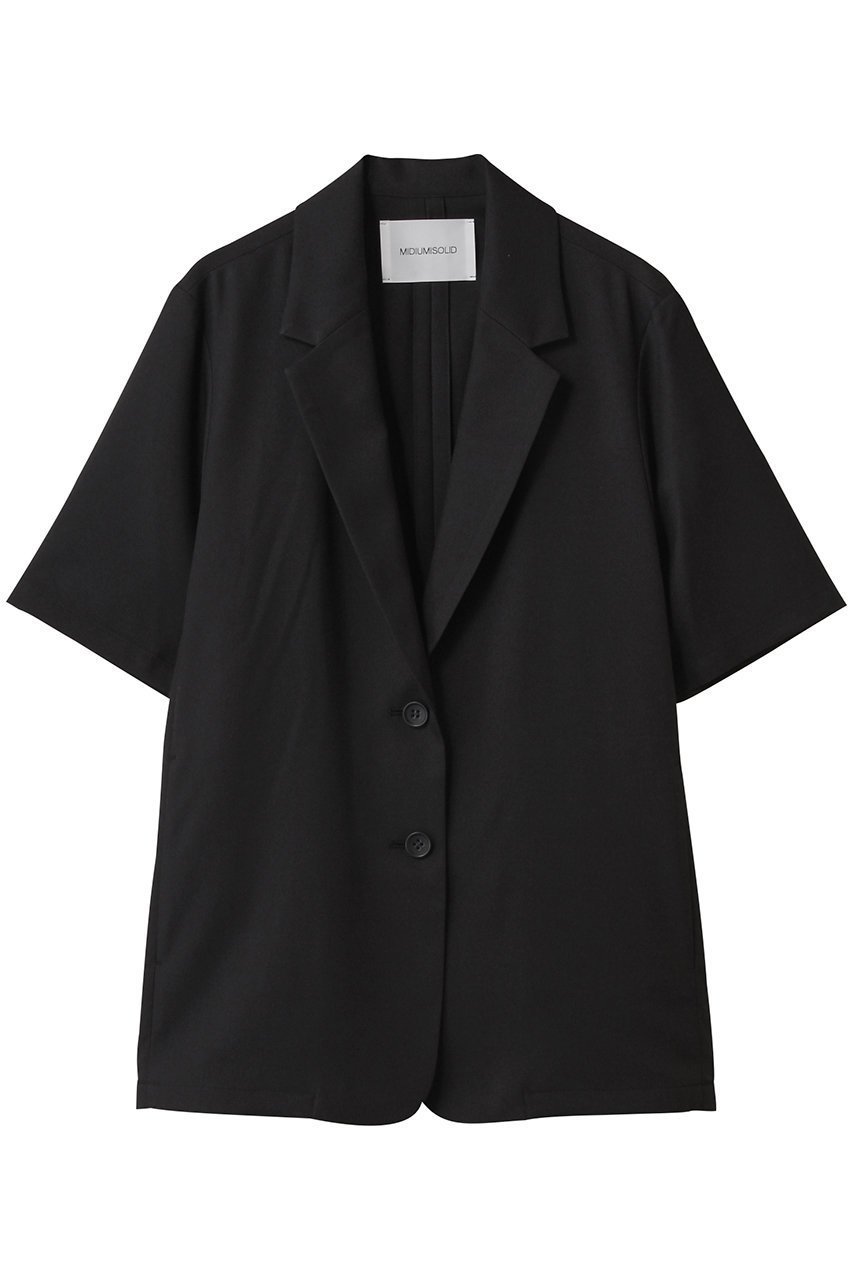 【ミディウミソリッド/MIDIUMISOLID】のh/slv tailored JK.M ジャケット インテリア・キッズ・メンズ・レディースファッション・服の通販 founy(ファニー) 　ファッション　Fashion　レディースファッション　Fashion for Women　アウター　Coat / Outerwear Collection　レディースジャケット・軽アウター　Jackets　ジャケット　Jacket, Outerwear　スラックス　Slacks, Dress Pants　デニム　Denim, Jeans Material　フォルム　Silhouette, Form　夏　Summer　春　Spring　S/S・春夏　SS, Spring/Summer, Warm Season　black|ID: prp329100004565361 ipo3291000000032812405